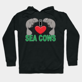 I Heart Sea Cows Hoodie